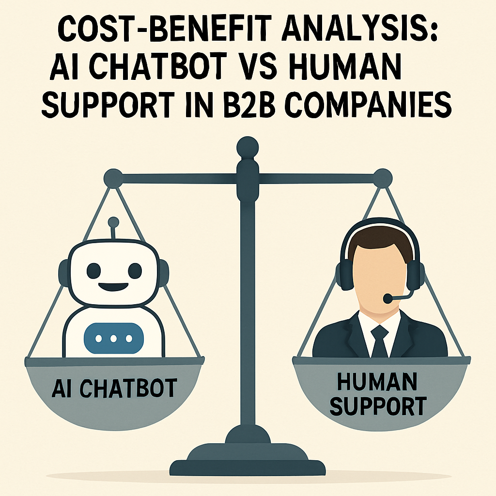 AI chatbot vs human support cost analysis