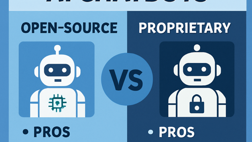 Open-source vs proprietary AI chatbots