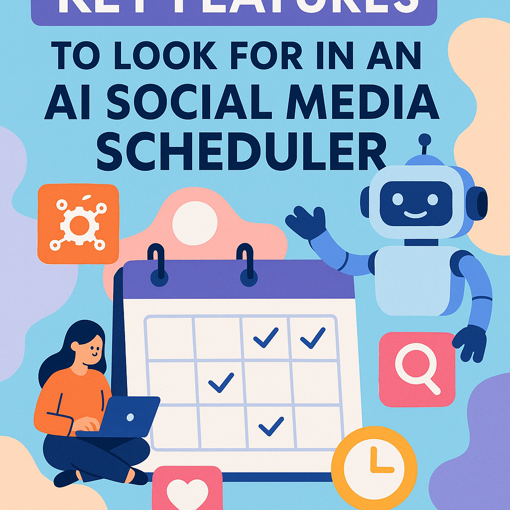 AI social media scheduler features