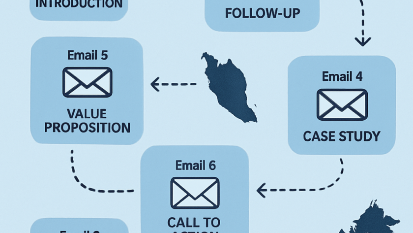 B2B cold email sequence Malaysia