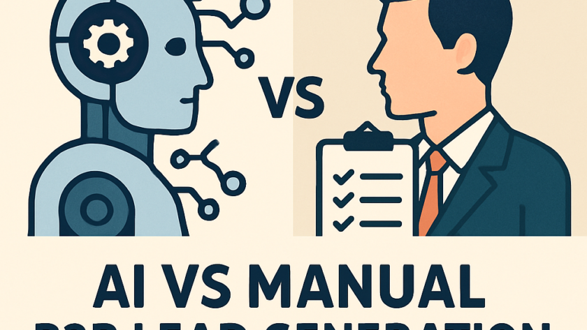 AI vs manual B2B lead generation