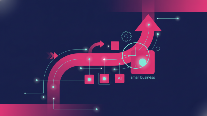 Illustration for NineTen's article on how long to implement ai small business