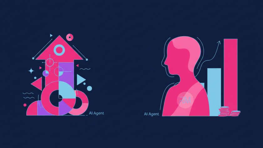 Illustration for NineTen's article on ai agent vs hiring a sales rep cost for smes