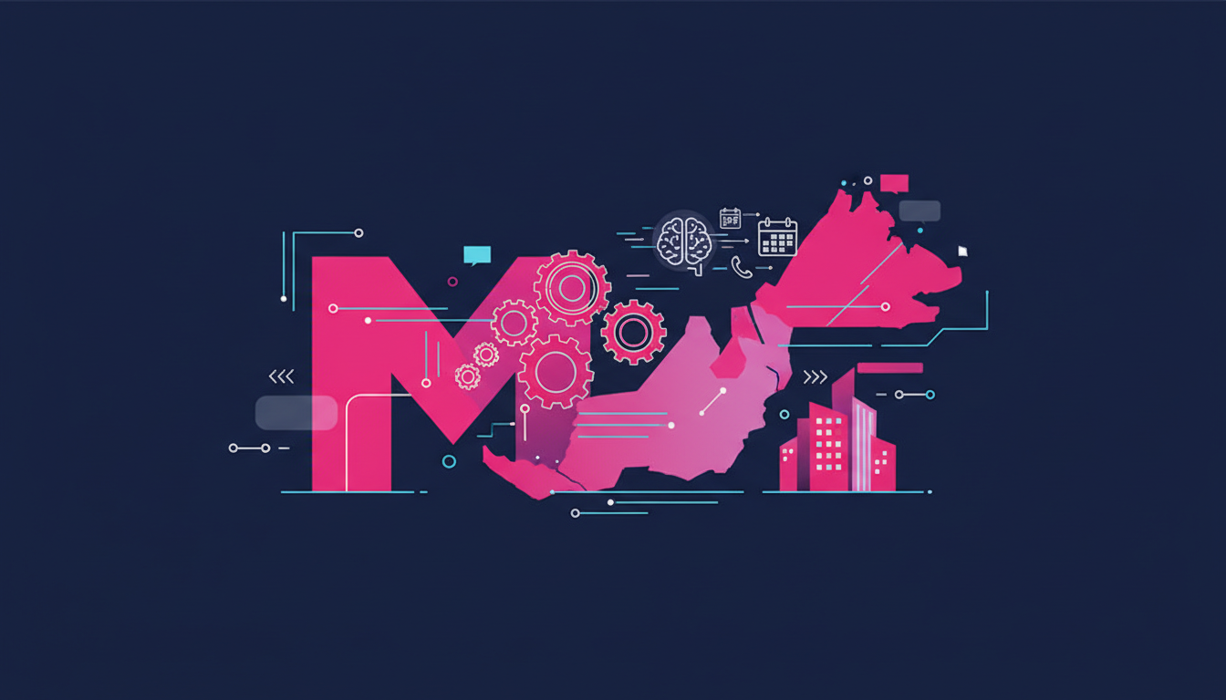 Illustration for NineTen's article on ai appointment setting service malaysia