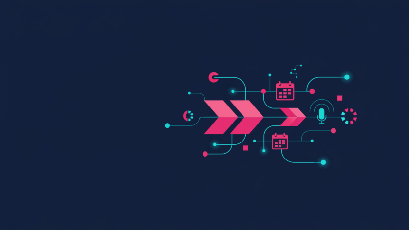 Illustration for NineTen's article on how does AI book a sales meeting
