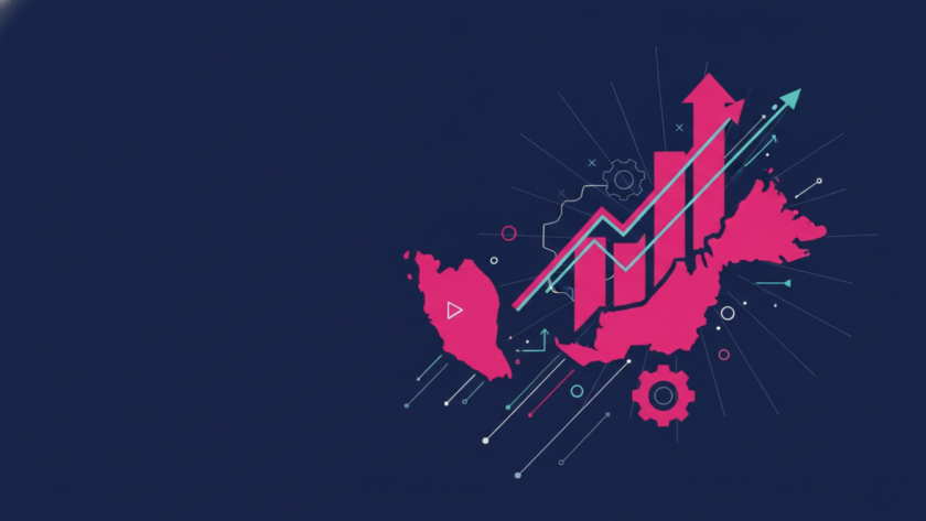 Illustration for NineTen's article on malaysia b2b lead generation benchmarks 2026