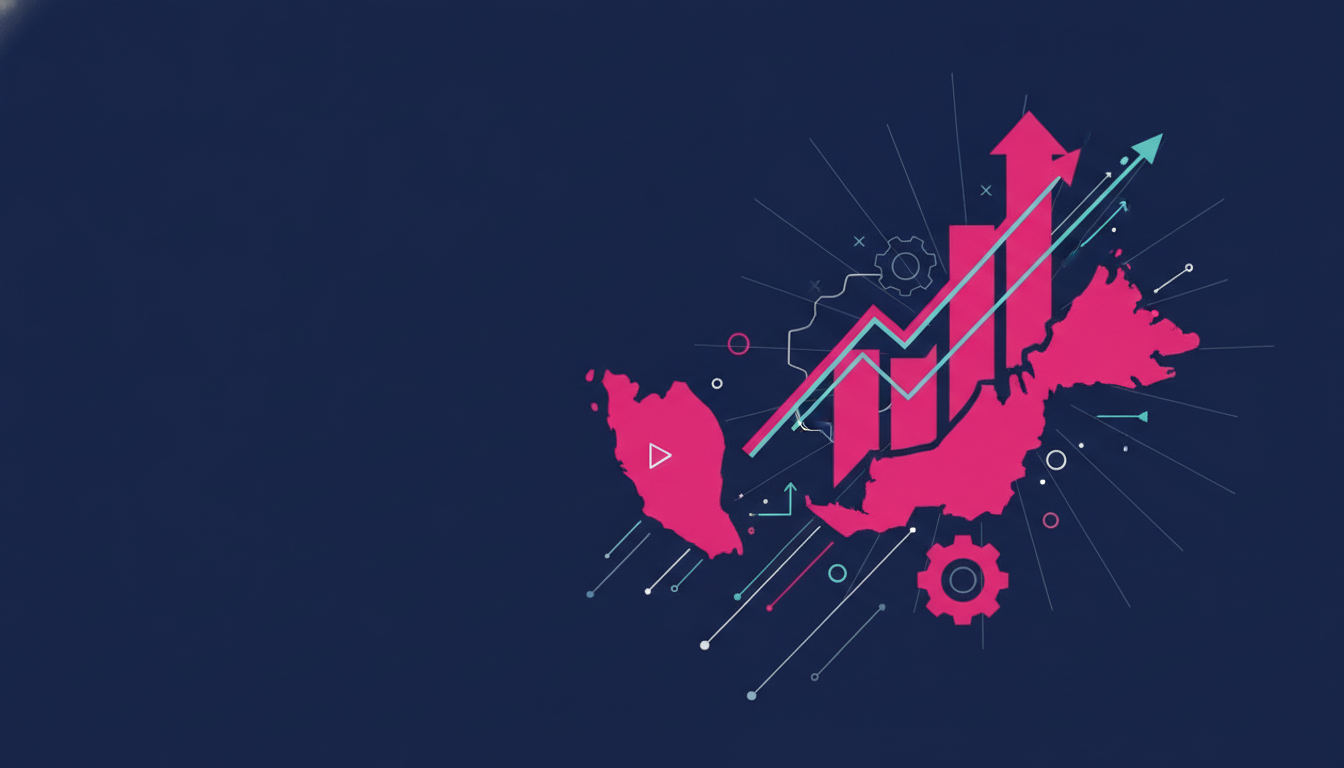 Illustration for NineTen's article on malaysia b2b lead generation benchmarks 2026
