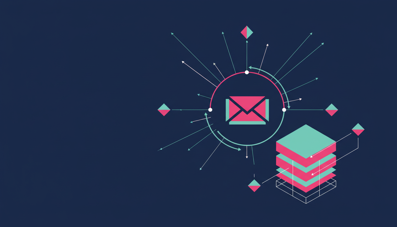 Illustration for NineTen's article on where can I buy an email agent that tracks and sends emails and updates the CRM
