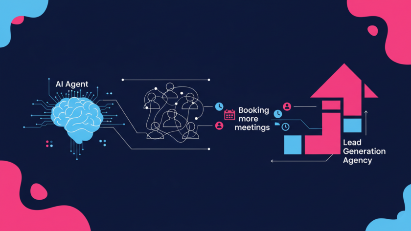 Illustration for NineTen's article on AI agent vs human appointment setter vs agency for booking meetings